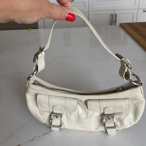 DKNY, cream leather small bag, preloved, only wore a few times,